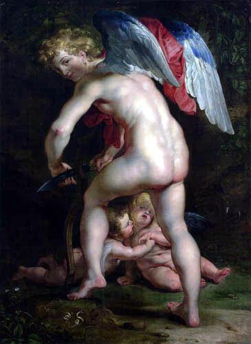 Peter Paul Rubens Amor schnitzt den Bogen oil painting image